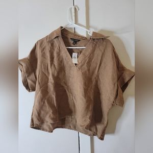 Banana republic casual mid waist shirt